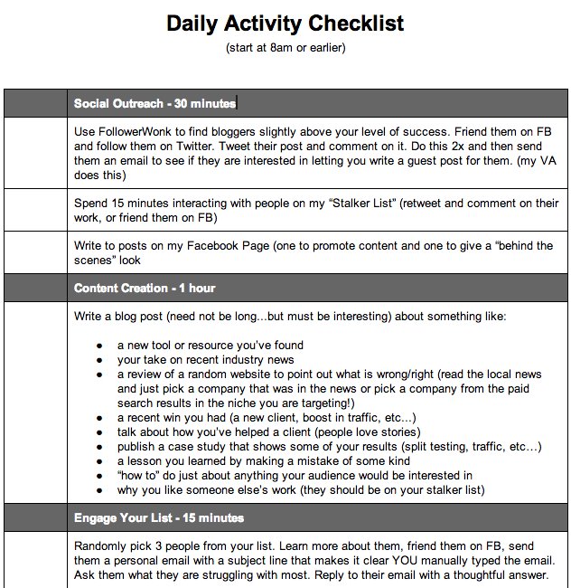 How to Stay Focused with a Daily Activity Checklist | BrightIdeas.co