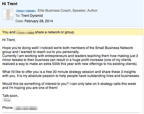 linkedin mistake example 1