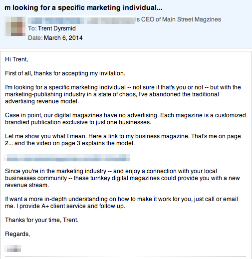 linkedin mistake example 1