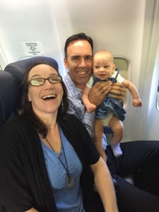 Kiana's first plane ride!